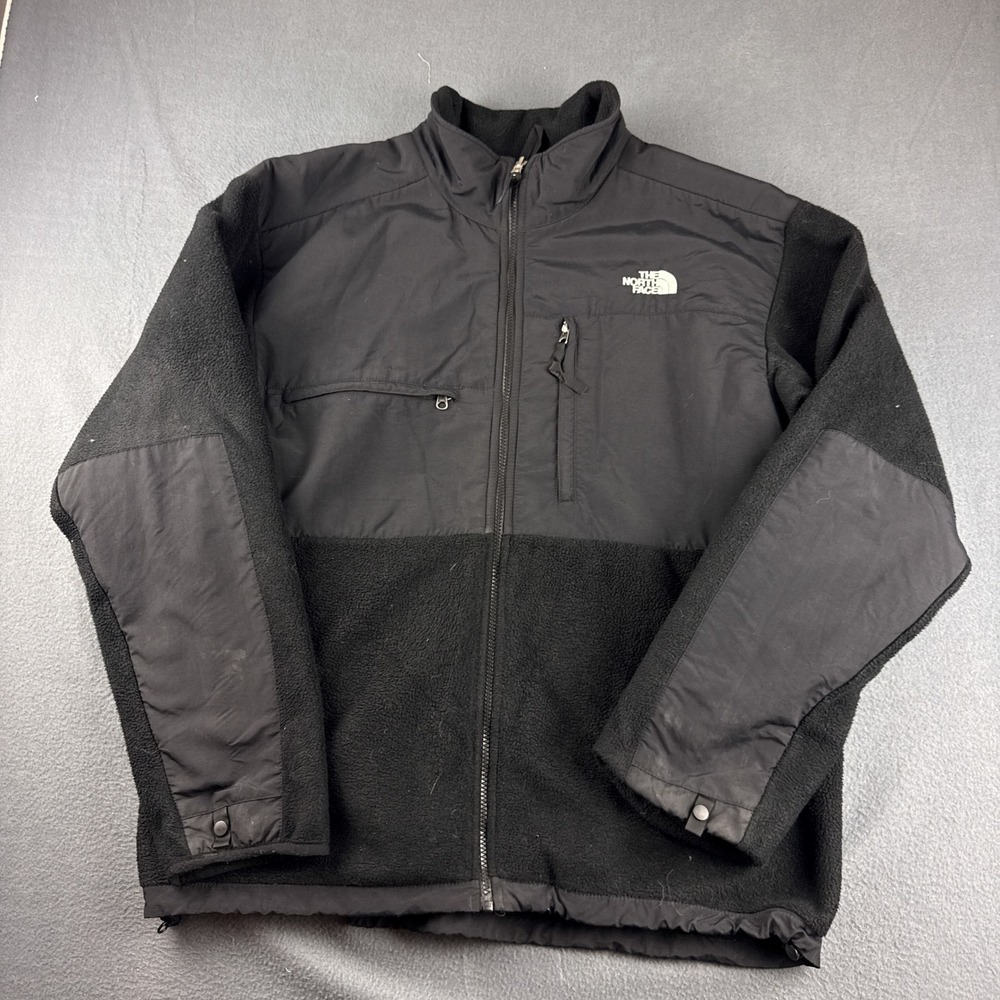 The North Face Denali Jacket Men's XL Black Polartec Fleece Full Zip Outdoor NF